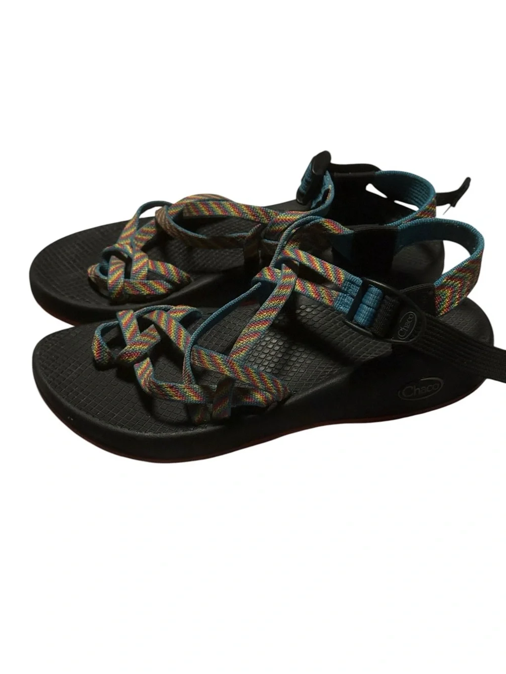 Chaco ZX/2 Classic Sandals Rainbow Straps Women’s Size 7